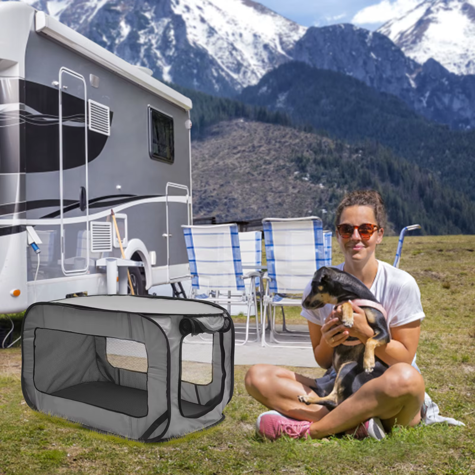  Foldable Dog Travel Crate